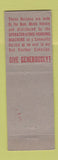 Matchbook Cover - Red Feather Service
