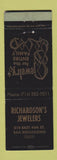 Matchbook Cover - Richardson's Jewelry San Bernardino CA WORN