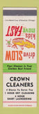 Matchbook Cover - Crown Cleaners