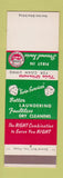 Matchbook Cover - Twin Winners Laundry SAMPLE