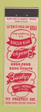 Matchbook Cover - Busby's Restaurant