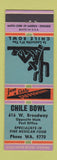 Matchbook Cover - Chile Bowl Restaurant Mexican