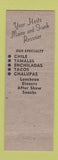 Matchbook Cover - Chile Bowl Restaurant Mexican