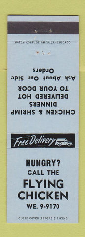 Matchbook Cover - Flying Chicken Restaurant Tulsa OK