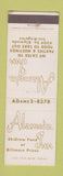 Matchbook Cover - Alameda Inn Los Angeles CA