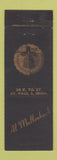 Matchbook Cover - Al Mullenbach St Paul MN 100th Centennial Minnesota 1958