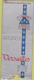 Matchbook Cover - Versailles New York City BOBTAIL