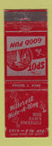 Matchbook Cover - Hillcrest Hide A Way WORN