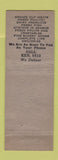 Matchbook Cover - Hackendorfs and Perkins Grocery WEAR