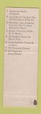 Matchbook Cover - DC Catering Long Beach CA Concord NH LAVENDER