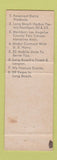 Matchbook Cover - DC Catering Long Beach CA Concord NH TEAL