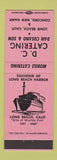 Matchbook Cover - DC Catering Long Beach CA Concord NH PINK