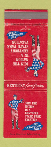 Matchbook Cover - Kentucky State Parks Jockey Frankfort KY WEAR