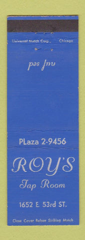 Matchbook Cover - Roy's Tap Room