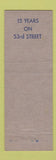 Matchbook Cover - Roy's Tap Room