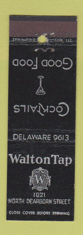 Matchbook Cover - Walton Tap Chicago IL