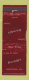Matchbook Cover - Koenig's Tavern Sheboygan WI WORN