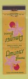 Matchbook Cover - Amling's Flowers orchid Maywood WORN