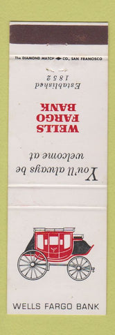 Matchbook Cover - Wells Fargo Bank WEAR