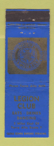 Matchbook Cover - American Legion Terra Alta WEAR