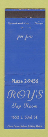 Matchbook Cover - Roy's Tap Room