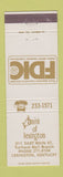 Matchbook Cover - Bank of Lexington KY