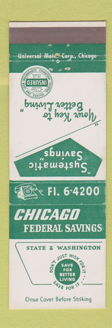 Matchbook Cover - Chicago Federal Savings IL