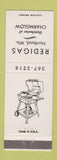 Matchbook Cover - Redigas Propane grill Hartland WI