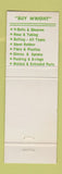 Matchbook Cover - FB Wright Dearborn MI V Belts Hose WEAR