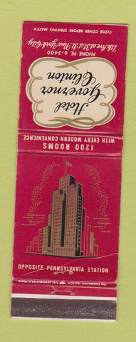 Matchbook Cover - Hotel Governor Clinton New York City WEAR