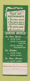 Matchbook Cover - Hotel Governor Clinton New York City WEAR