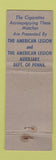 Matchbook Cover - American Legion Auxiliary PA WEAR