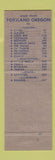 Matchbook Cover - Pay Less Drug Store Portland Albany Medford The Dalles OR