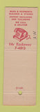 Matchbook Cover - George and Chris Cleaners Tailor Queens NY New York City