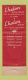 Matchbook Cover - Chalon Restaurant Mart  Los Angeles CA WORN