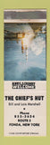 Matchbook Cover - Chief's Hut Fonda NY WEAR