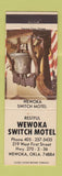 Matchbook Cover - Wewoka Switch Motel OK