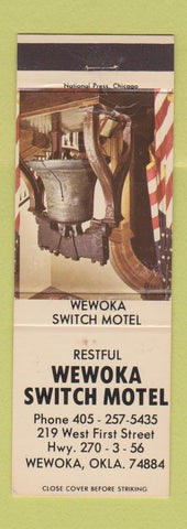 Matchbook Cover - Wewoka Switch Motel OK