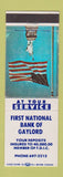 Matchbook Cover - First National Bank Gaylord MI