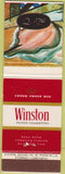 Matchbook Cover - Winston Cigarettes tobacco Spain odd painting