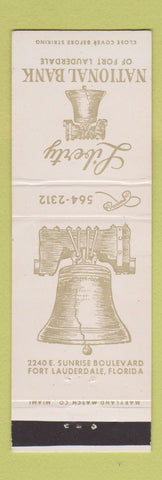 Matchbook Cover - Liberty National Bank Fort Lauderdale FL Liberty Bell