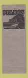 Matchbook Cover - Wood Brothers Music Store Instruments Pittsfield MA WEAR