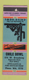 Matchbook Cover - Chile Bowl Restaurant Mexican Louisville KY WEAR