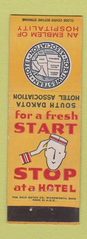 Matchbook Cover - South Dakota Hotel Association SD Bellhop