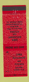 Matchbook Cover - Gina Restaurant Pizza girlie Carol Stream IL