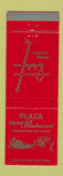Matchbook Cover - Plaza Italian Restaurant Rockville MD