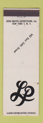 Matchbook Cover - LP Restaurant New York City WEAR