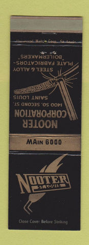 Matchbook Cover - Nooter Corp Steel Alloy Plate St Louis MO WORN