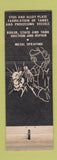 Matchbook Cover - Nooter Corp Steel Alloy Plate St Louis MO WORN
