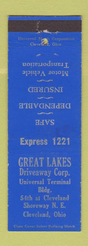 Matchbook Cover - Great Lakes Driveway Corp Cleveland OH